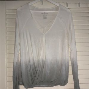 Long sleeve soft&sexy top